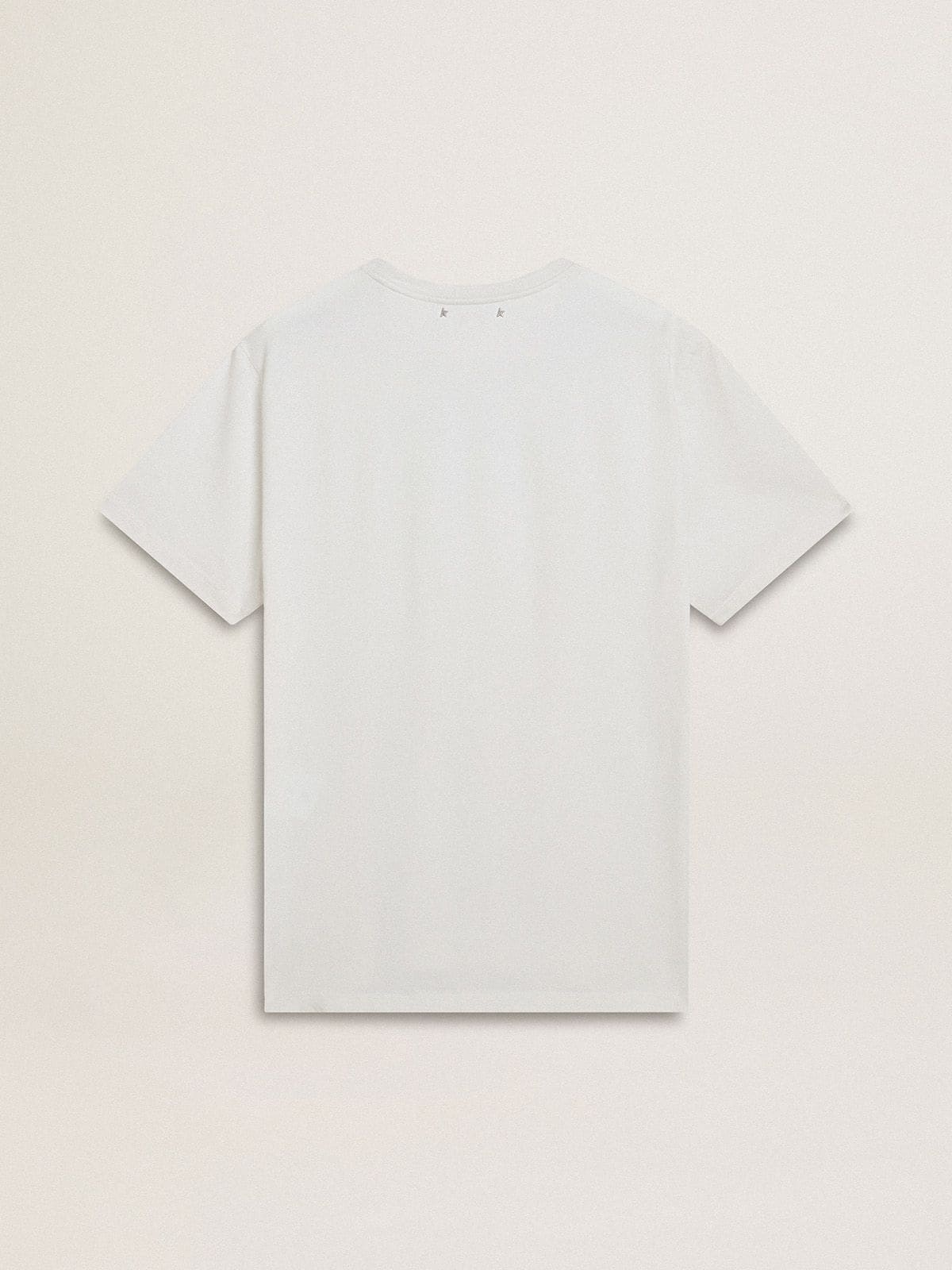 Golden Goose Journey Ms T-shirt Regular Light Cotton Jersey With Print In White