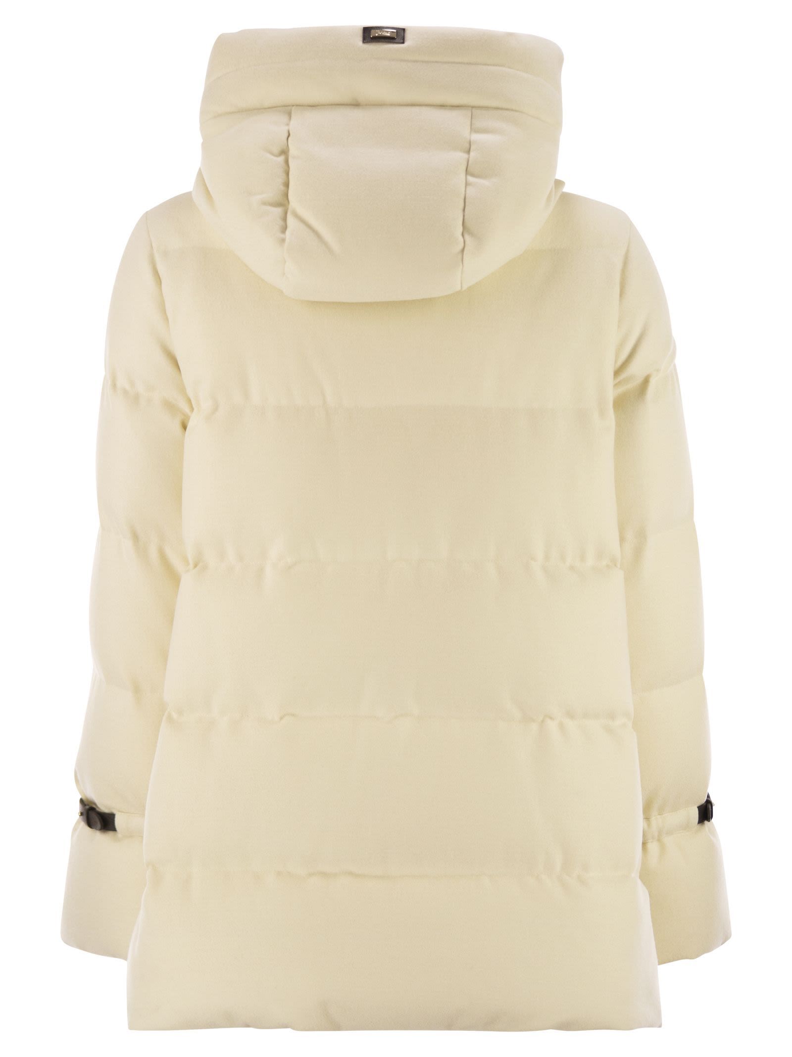 Herno Women Bi-stretch Lurex Wool Jacket In Neutral