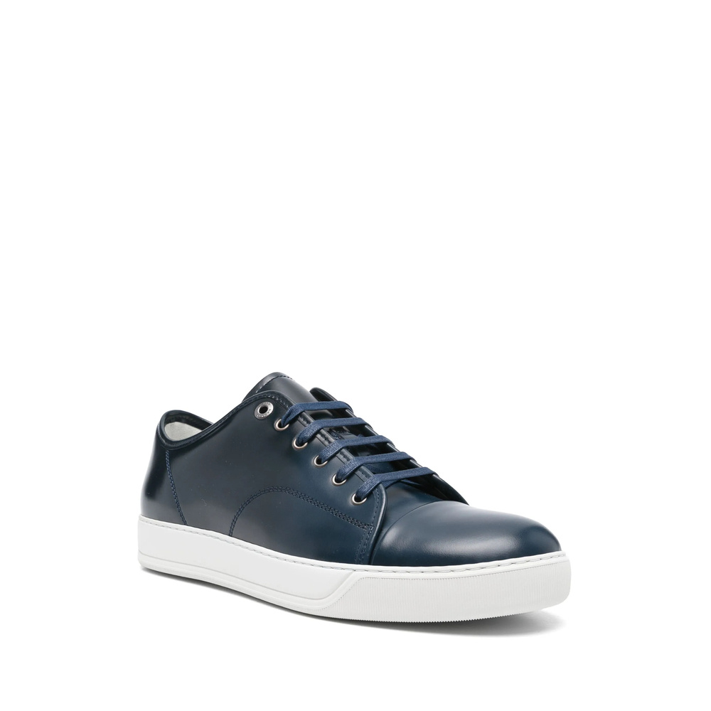 Lanvin Dbb1 Gradation Leather Sneakers In Black