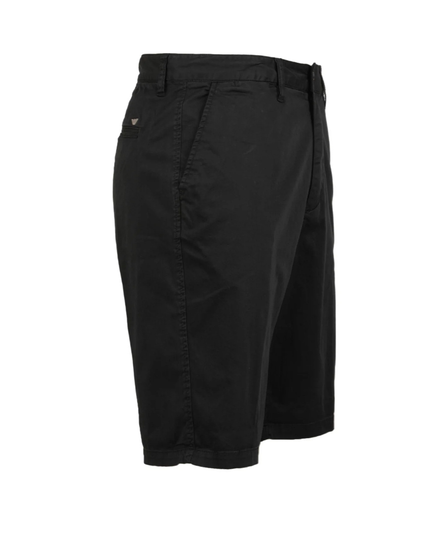 Emporio Armani Logo Printed Shorts In Black