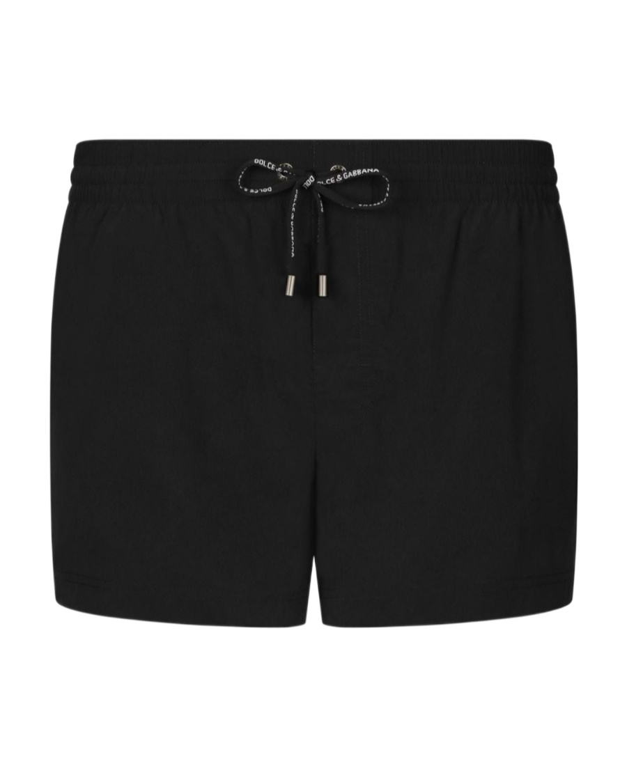 Dolce & Gabbana Drawstring-fastening Swim Shorts In Black