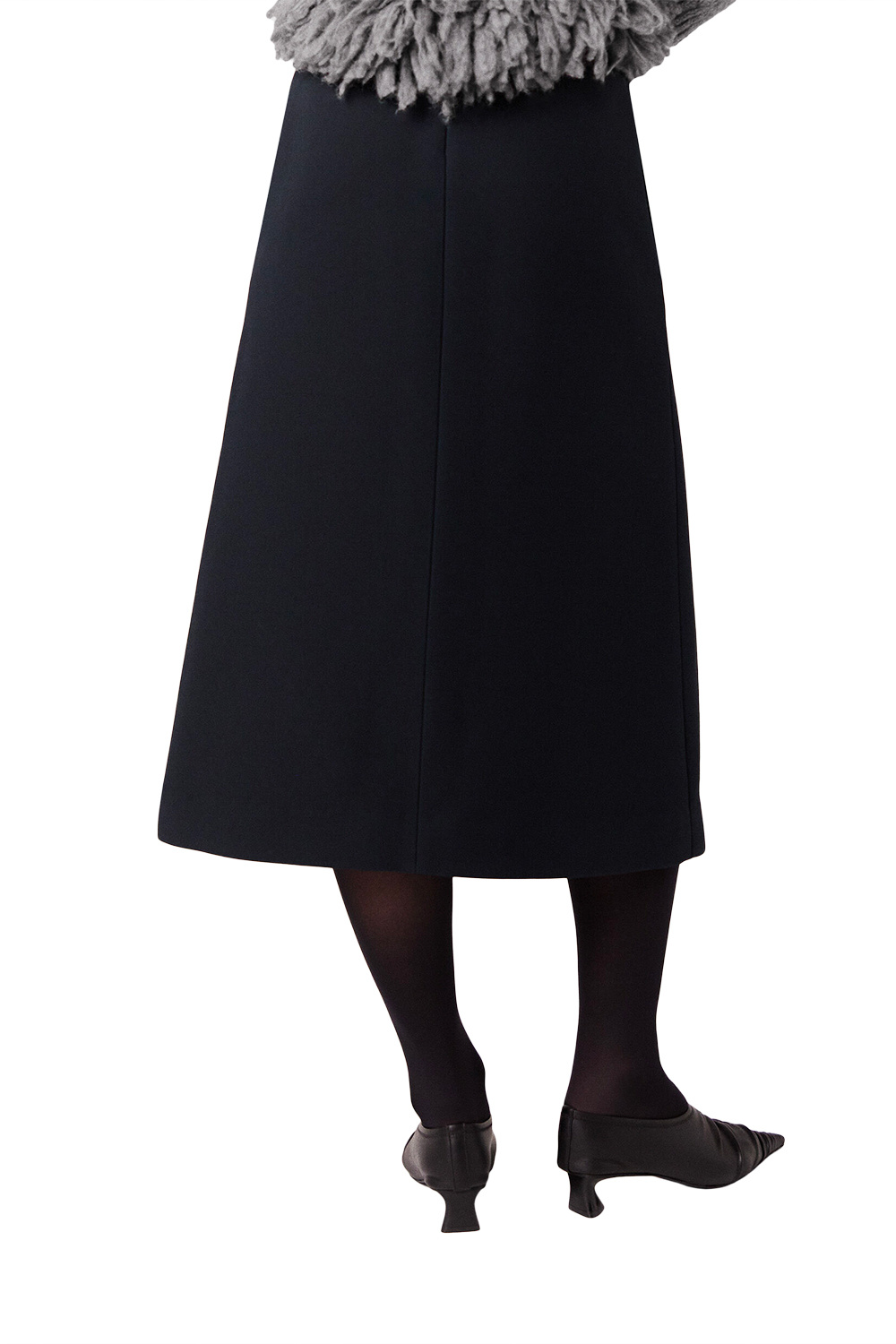 Stella Mccartney Kick-flare Midi Skirt In Black