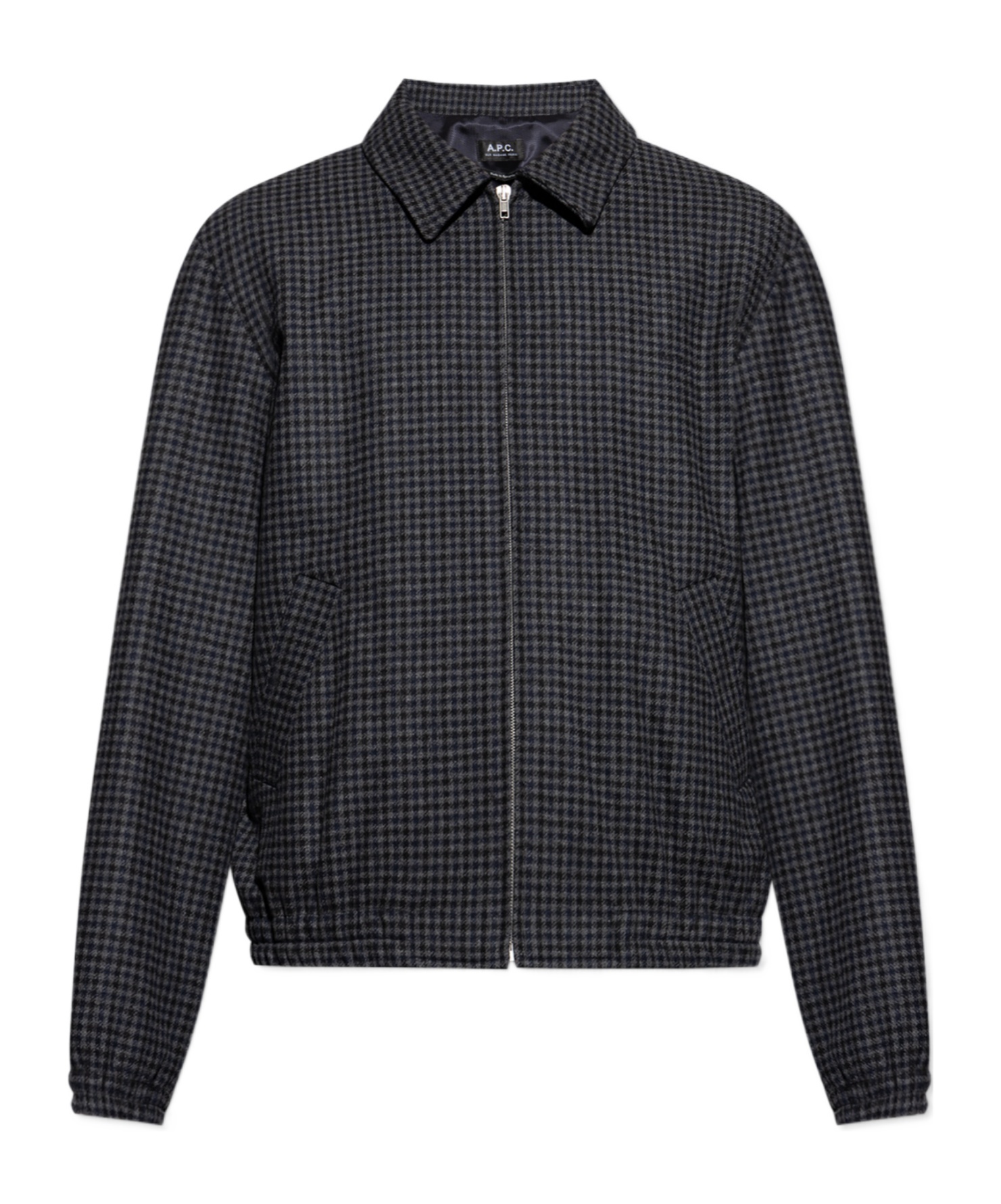 Apc Gilbert Zip-up Houndstooth Jacket
