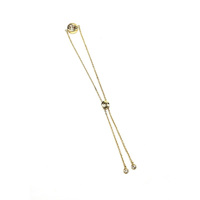 Shop Coach Logo Detail Bracelet In Yellow