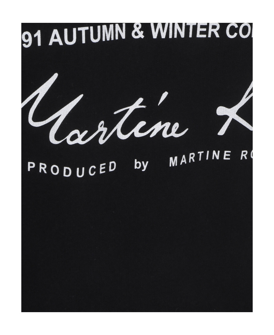 Shop Martine Rose Logo-print Hoodie In Black