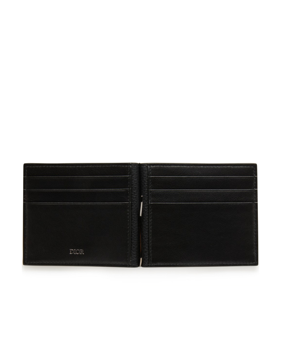DIOR LOGO DOUBLE-FOLDED WALLET