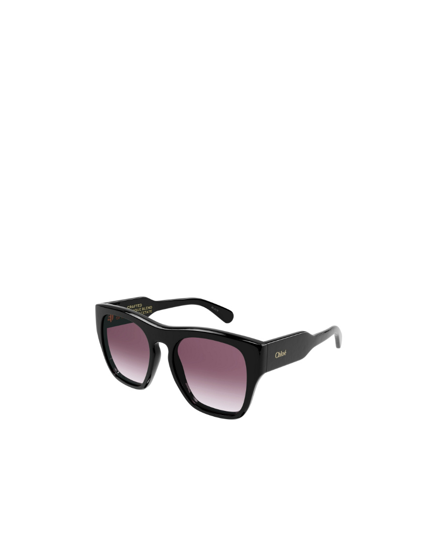 Chloé Polished Square-frame Sunglasses In Black