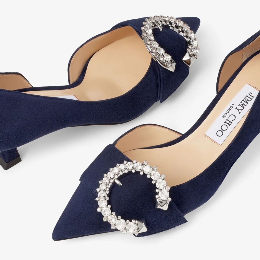 Jimmy Choo Melva Dorsay Pointed Heels In Black