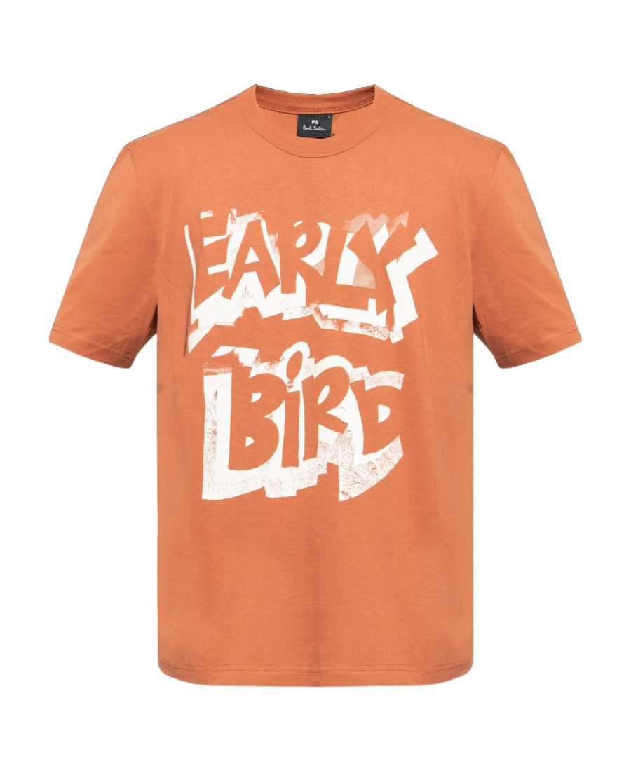 Shop Paul Smith Slogan-print Cotton T-shirt