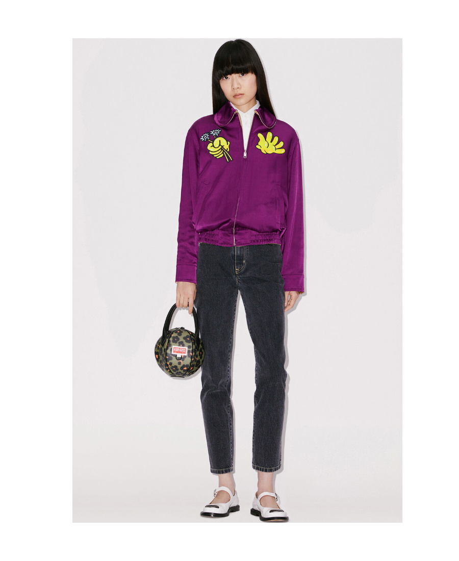 Kenzo Synthetic Fibers Jacket In Purple