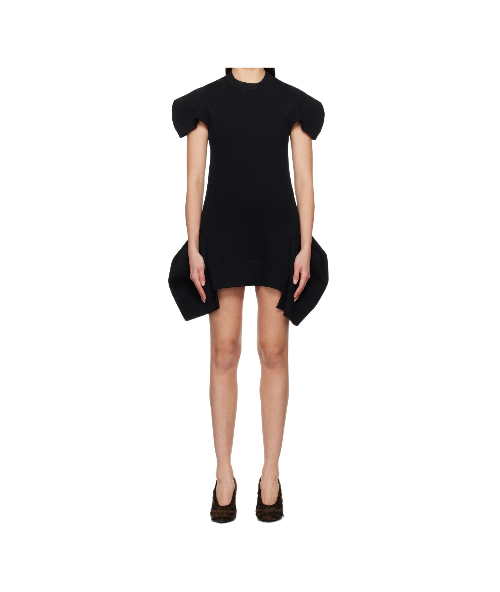 Sacai Dress Woman In Black
