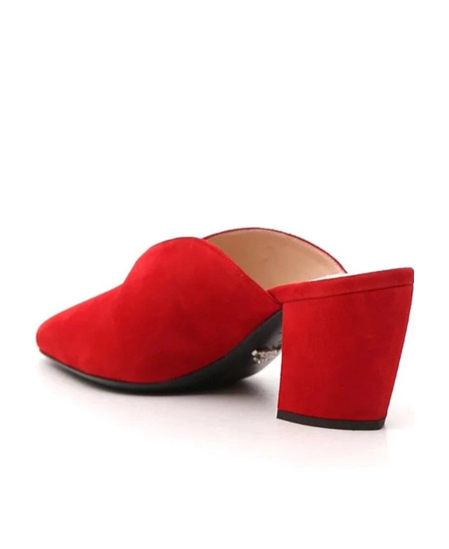 Prada Muller Heels In Red
