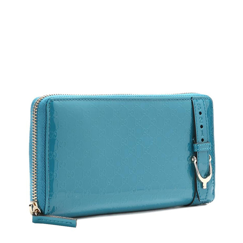 Gucci Gg Jacquard Purse In Blue