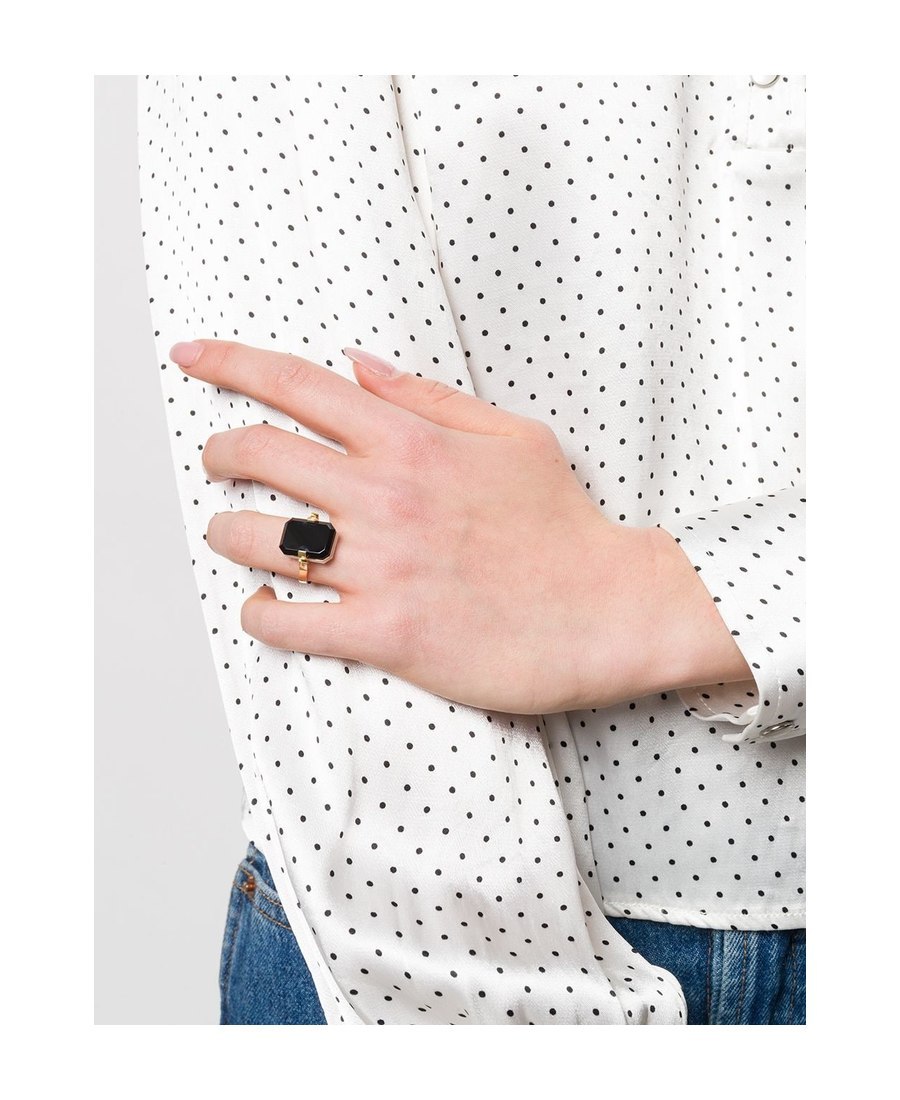 Aliita Sandwich Deco Ring In Black
