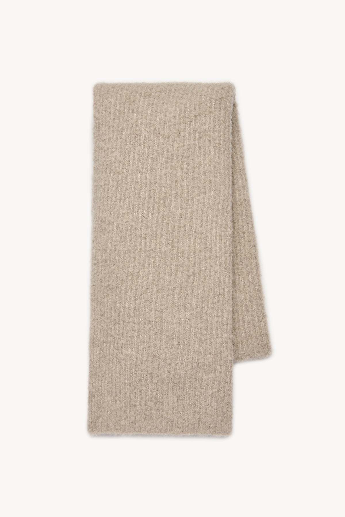 The Row Luthgard Scarf In Cashmere, Alpaca And Silk In Sand