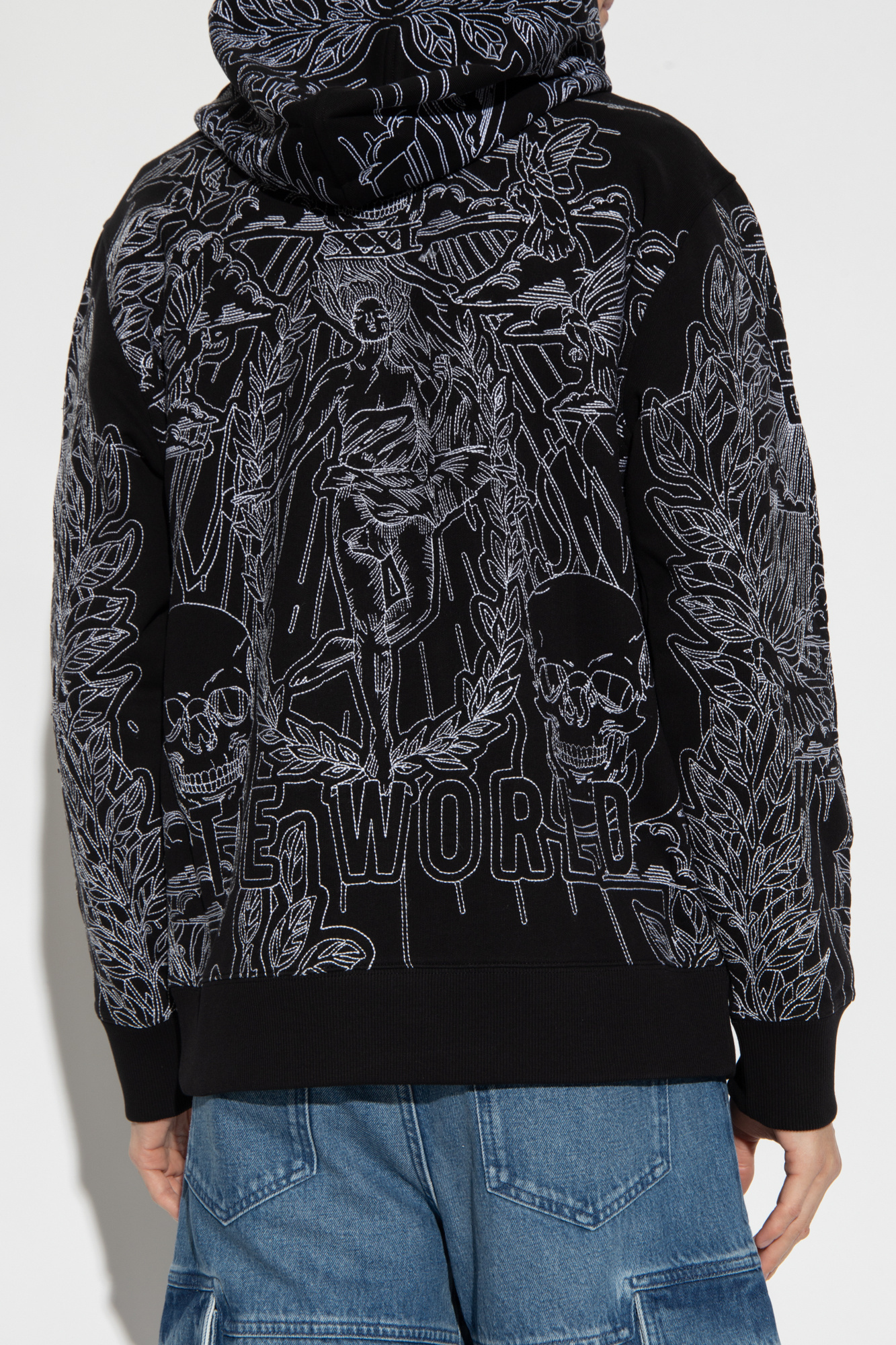 Givenchy Men's Cotton Full Zip Hoodie In Black