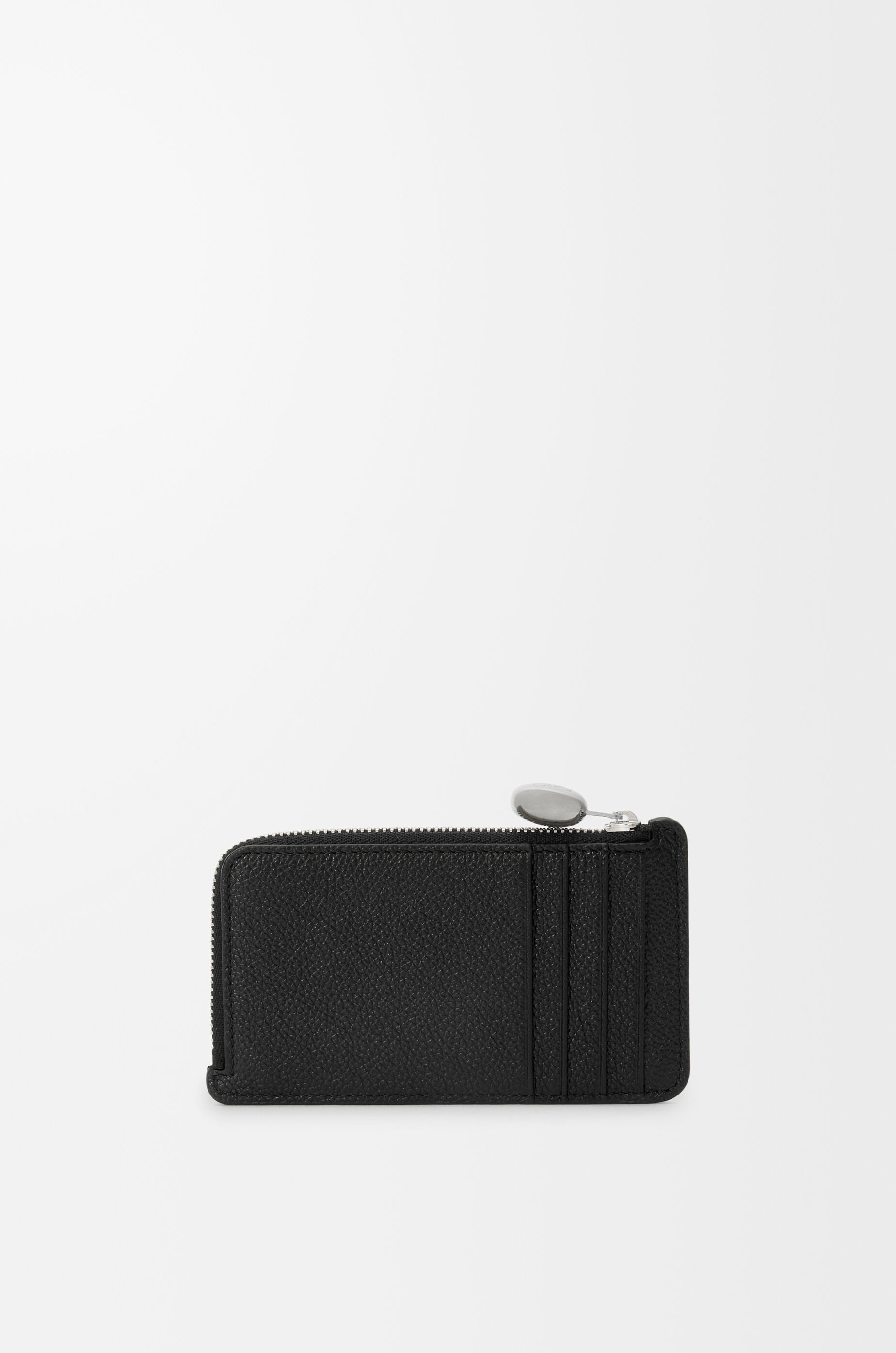 Loewe Pebble Coin Cardholder In Pebble Grained Calfskin In Black