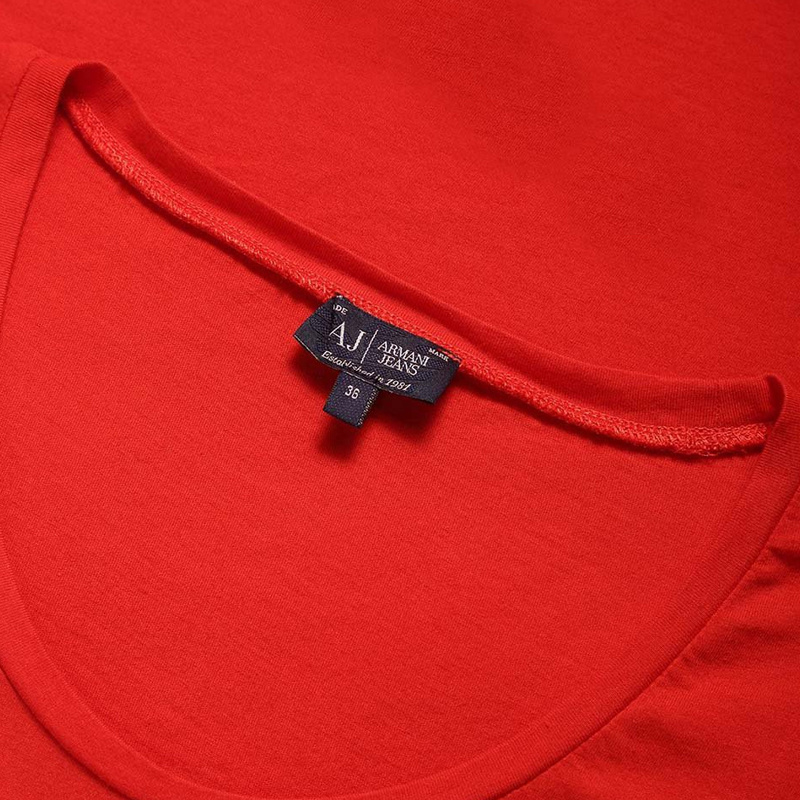 Armani Jeans Printed T-shirt In Red