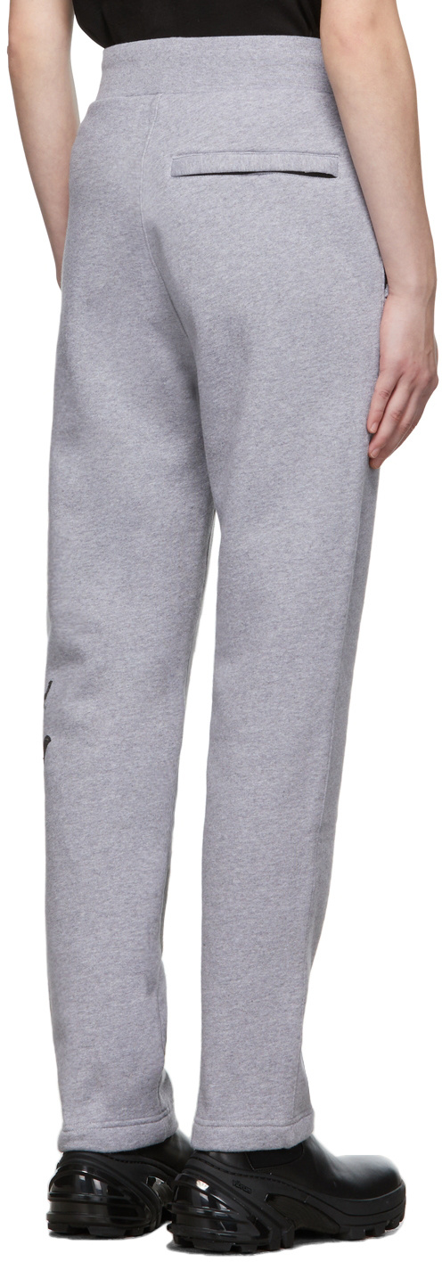 Alyx Script Sweatpants Grey In Gray