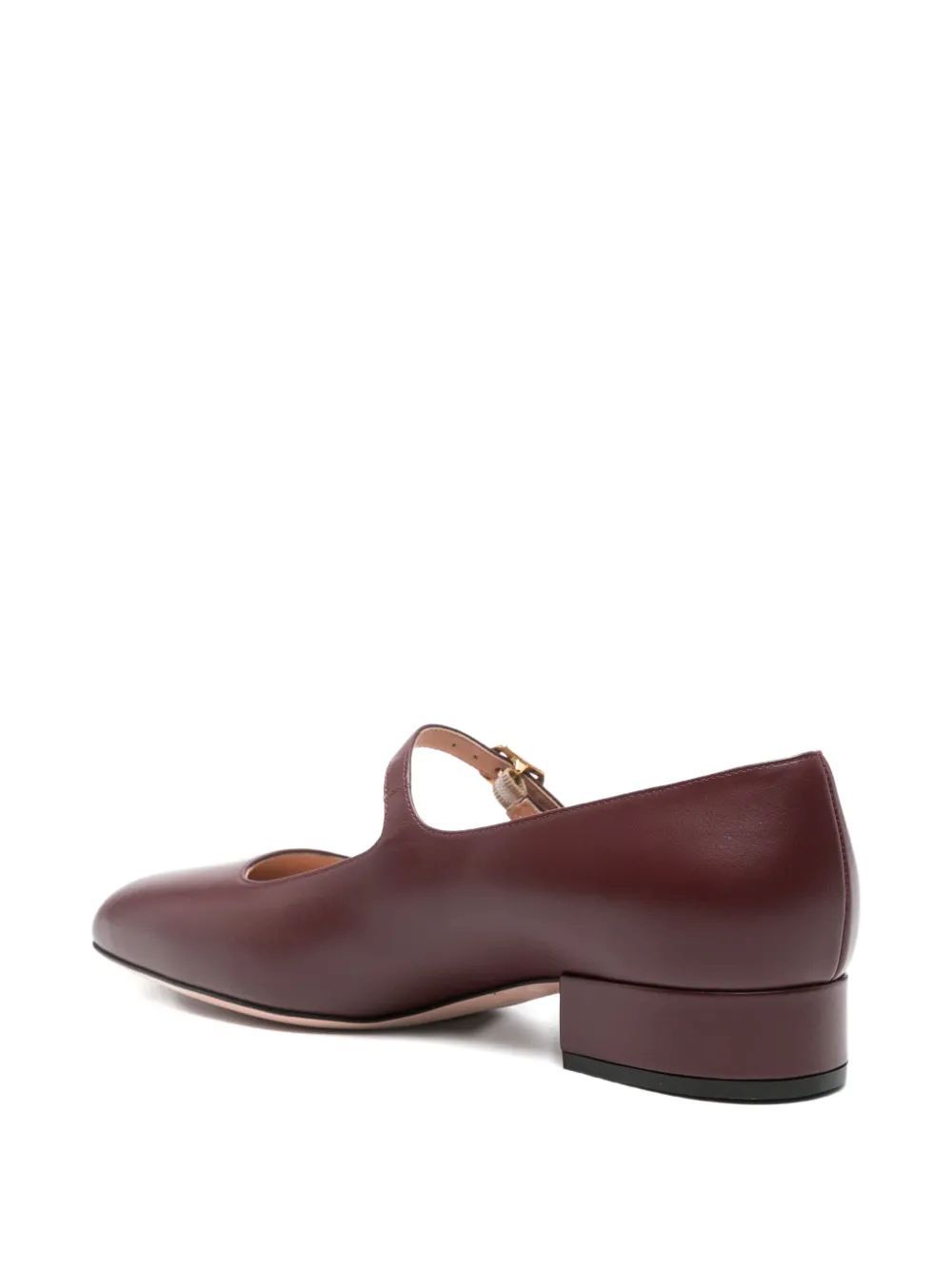 Bally Buckle-strap Pumps In Burgundy