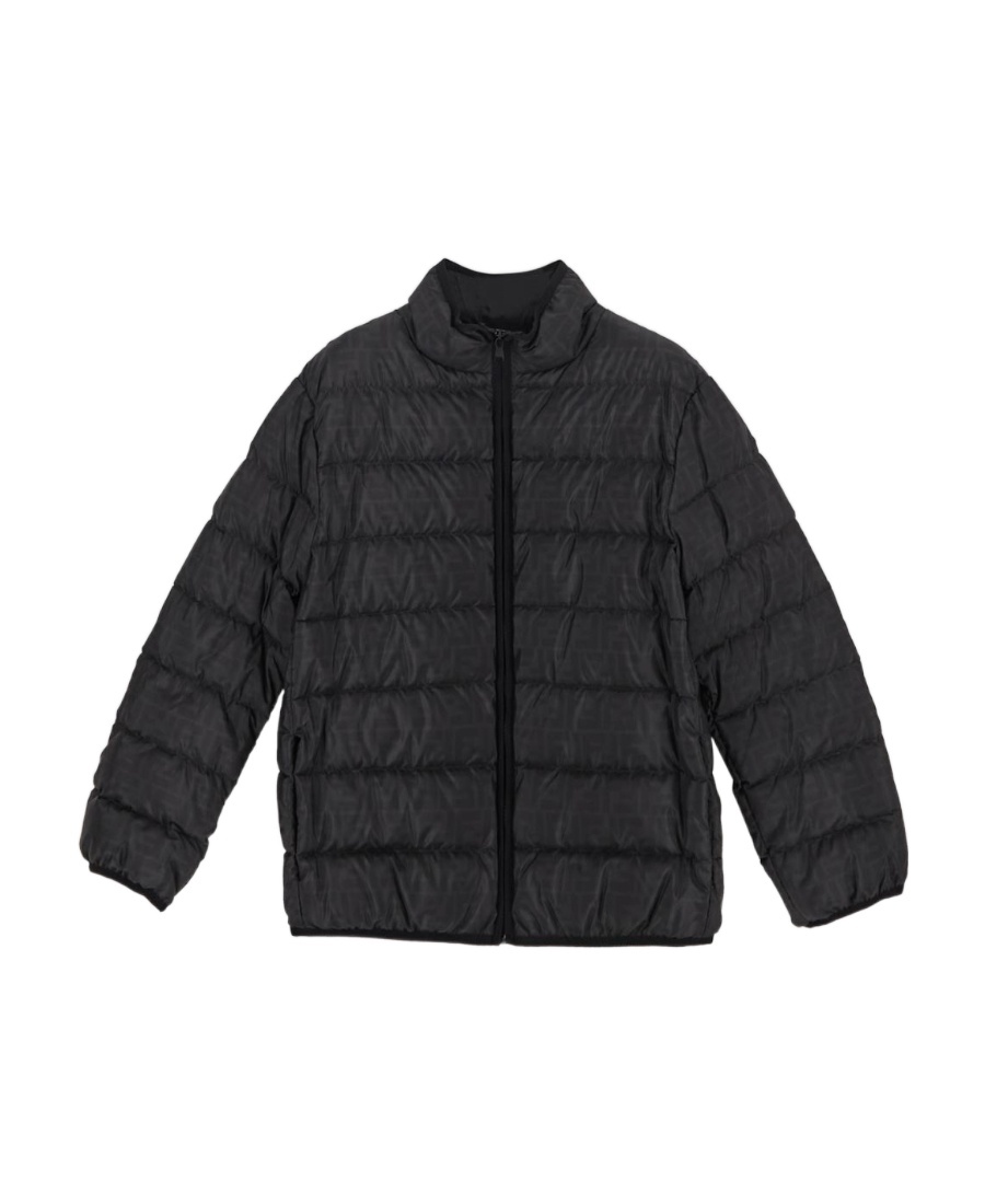 Fendi Ff-motif Padded Jacket In Black
