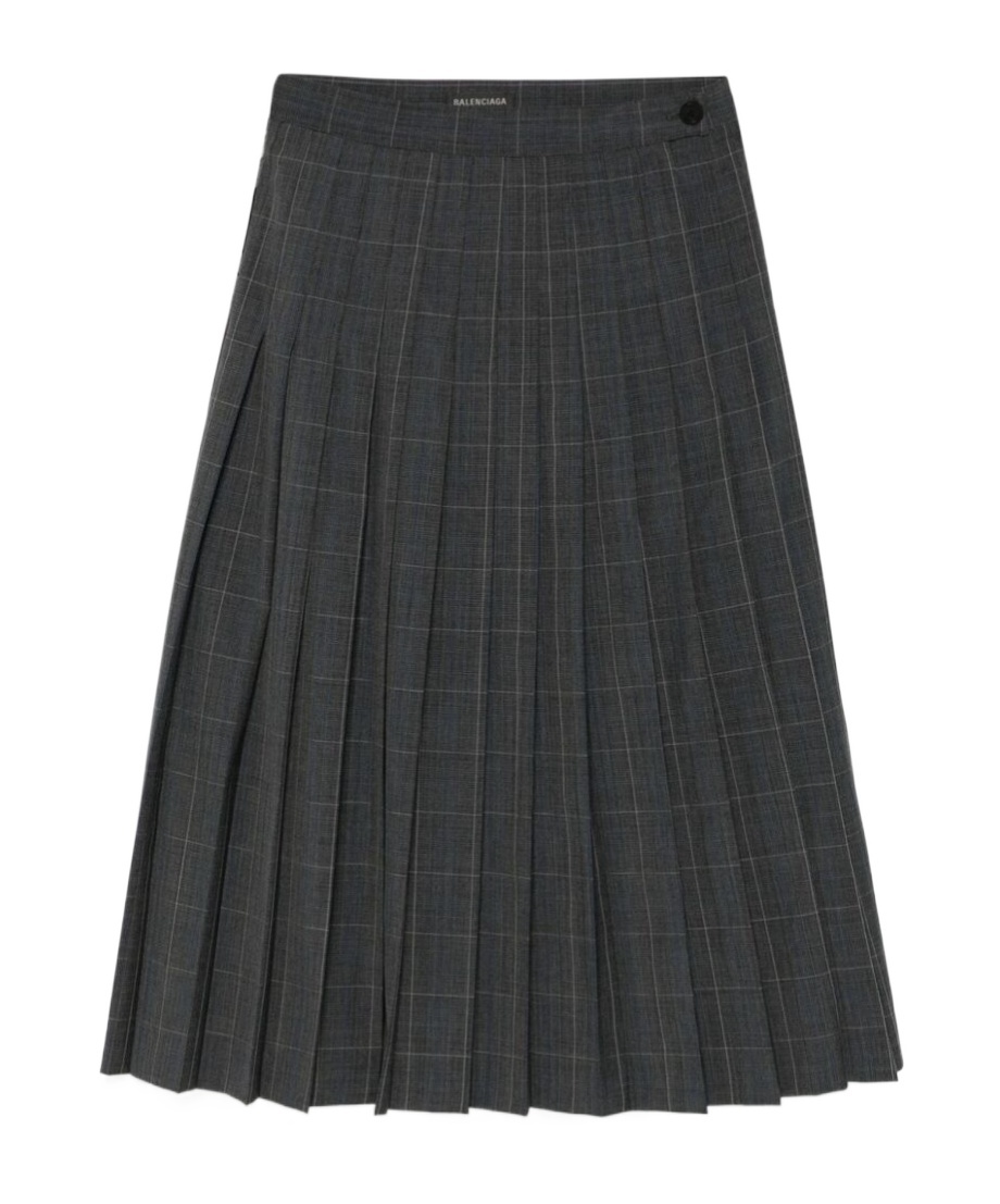 Balenciaga Pleated Skirts In Black