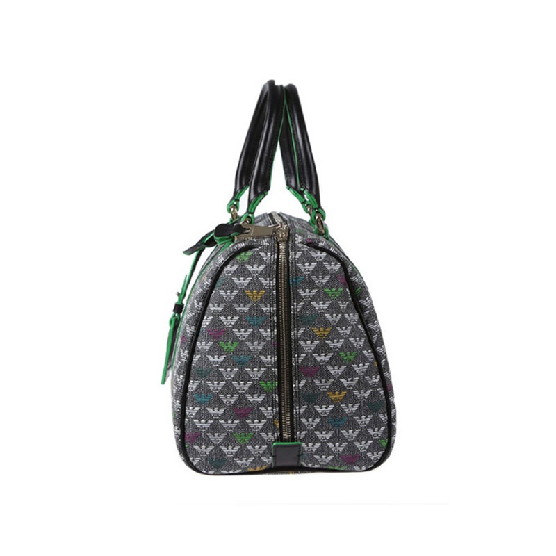 Emporio Armani Logo Printed Handbag In Black