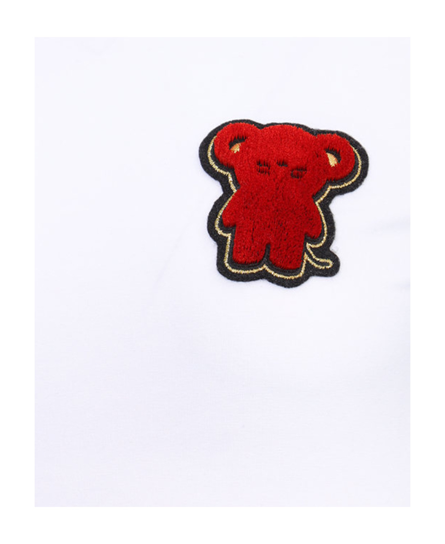 EMPORIO ARMANI BEAR DECORATIVE SHORT-SLEEVED T-SHIRT
