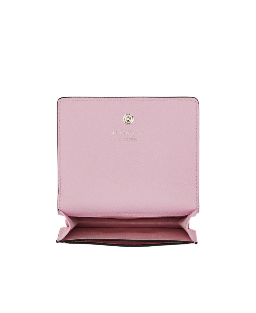 Ferragamo Gancini Logo Card Pack In Pink