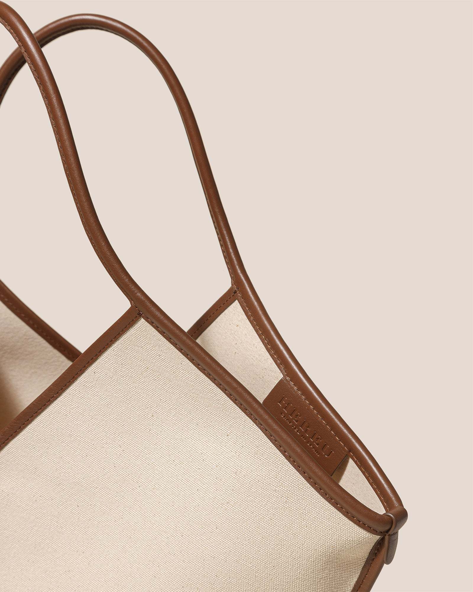 Hereu Calella Open Top Tote Bag In Nude