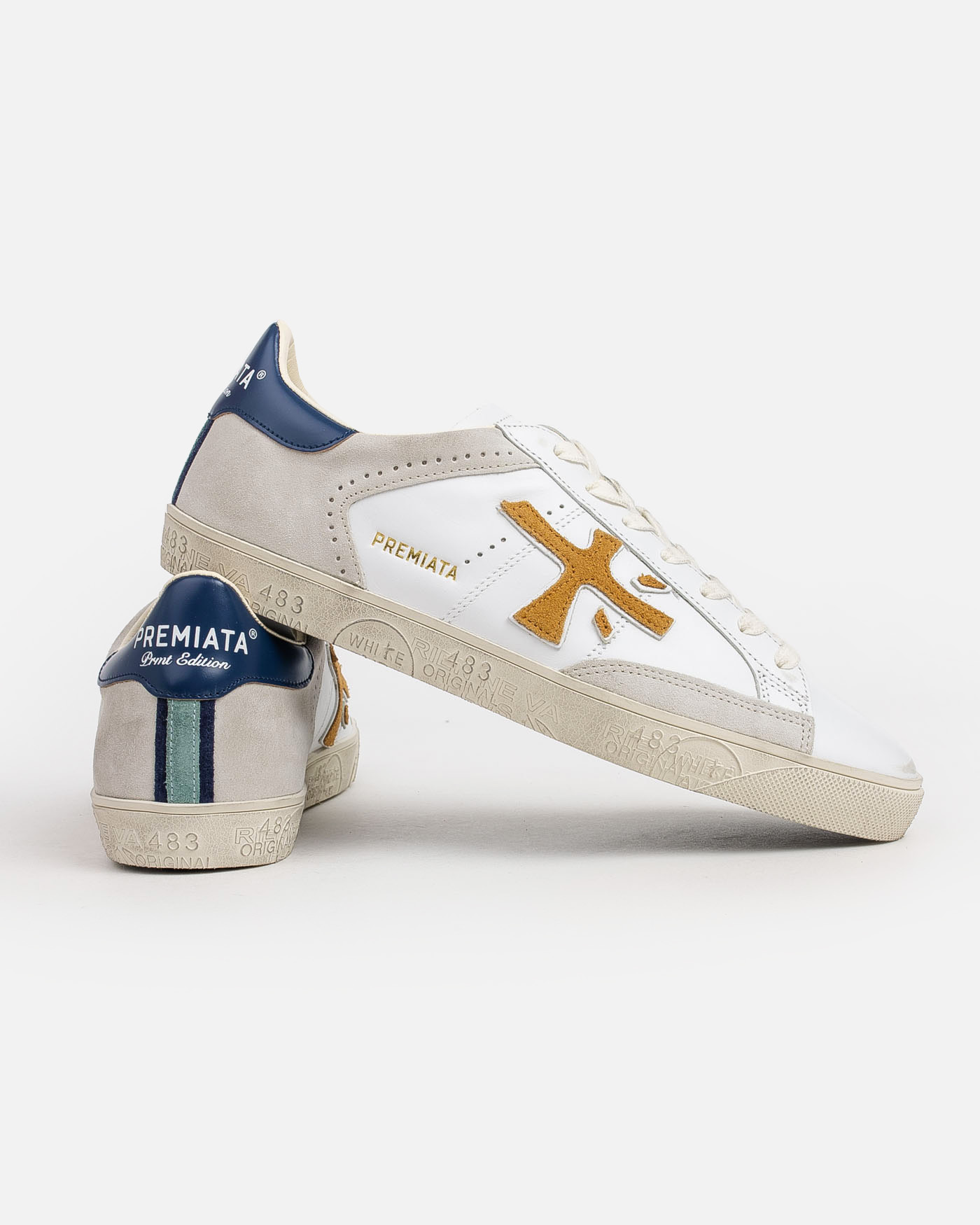 PREMIATA LOGO LOW-CUT SKATE SHOES