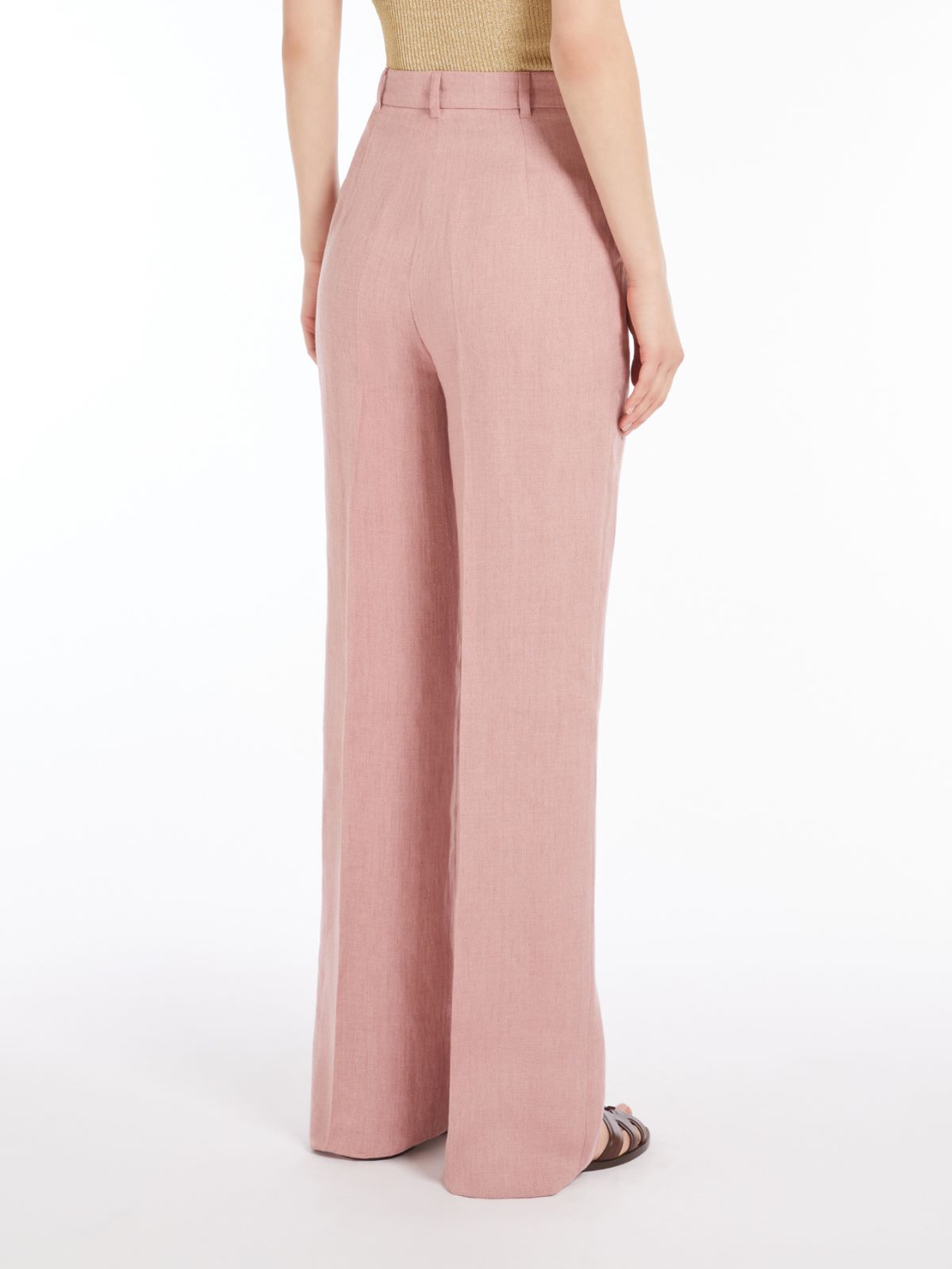 Max Mara Mannish Pure Linen Trousers