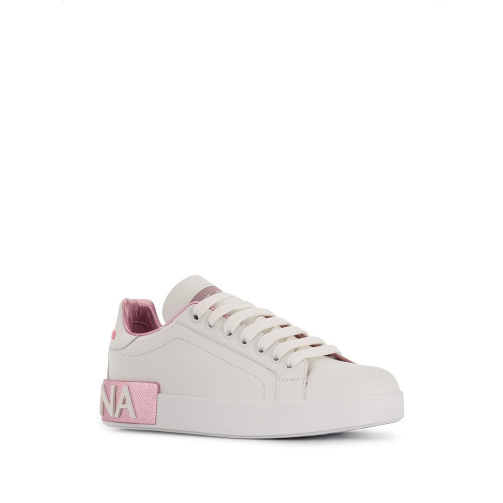 Shop Dolce & Gabbana Portofino Low-top Sneakers In White