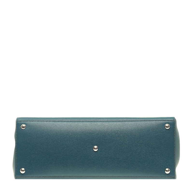 FENDI NAVY BLUE LOGO HANDBAG
