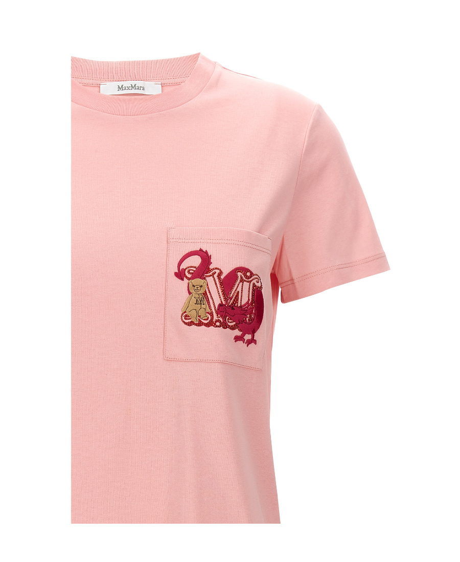 Max Mara Cotton T-shirt In Pink