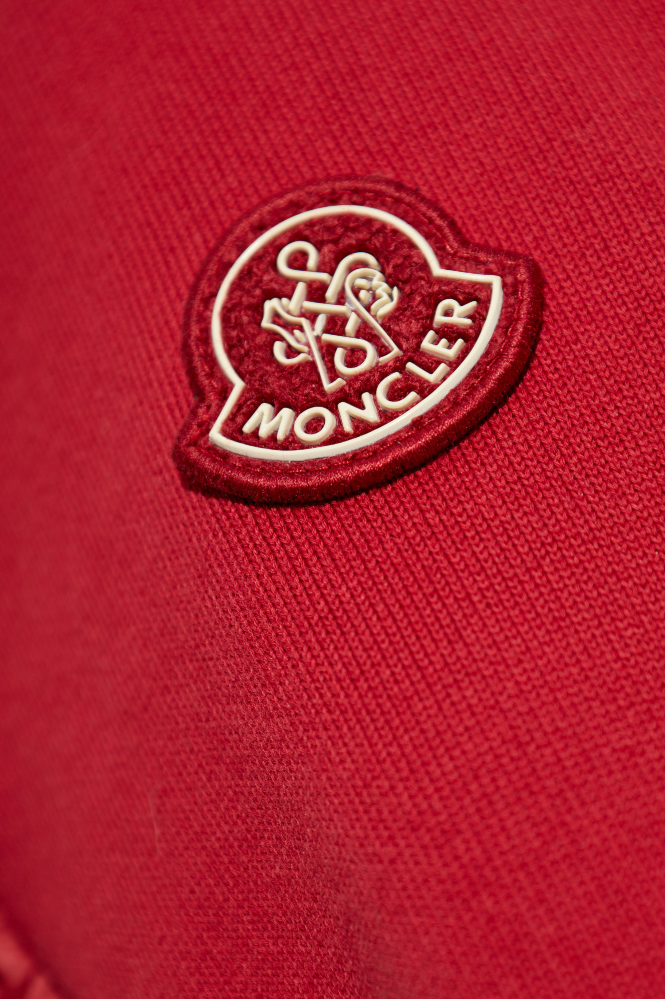 Moncler Long-sleeved Cardigan In Red