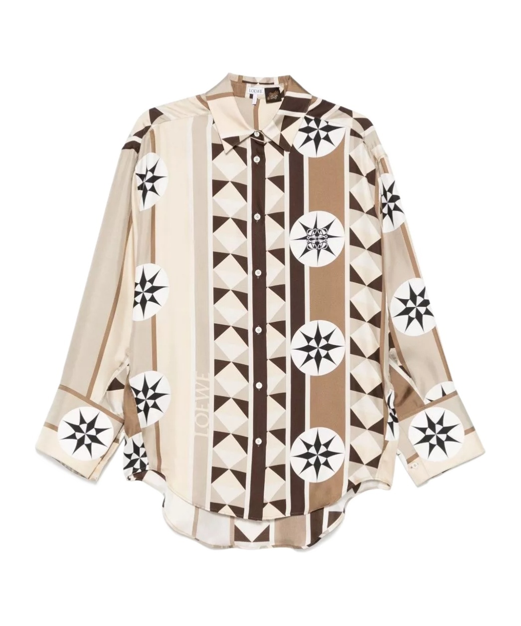 Loewe Abstract-print Silk Shirt