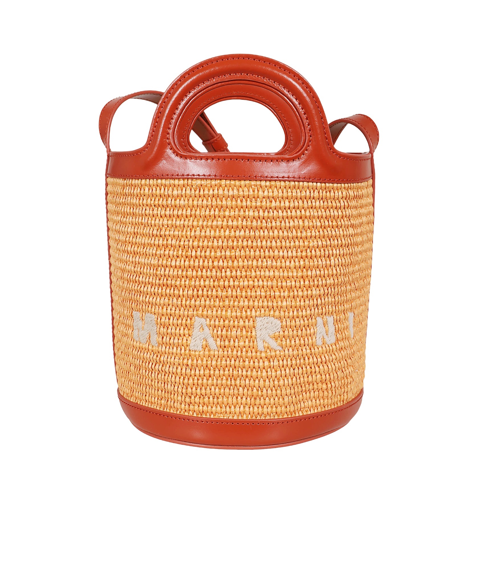 Marni Versatile Circular Handle Shoulder Bag In Nude