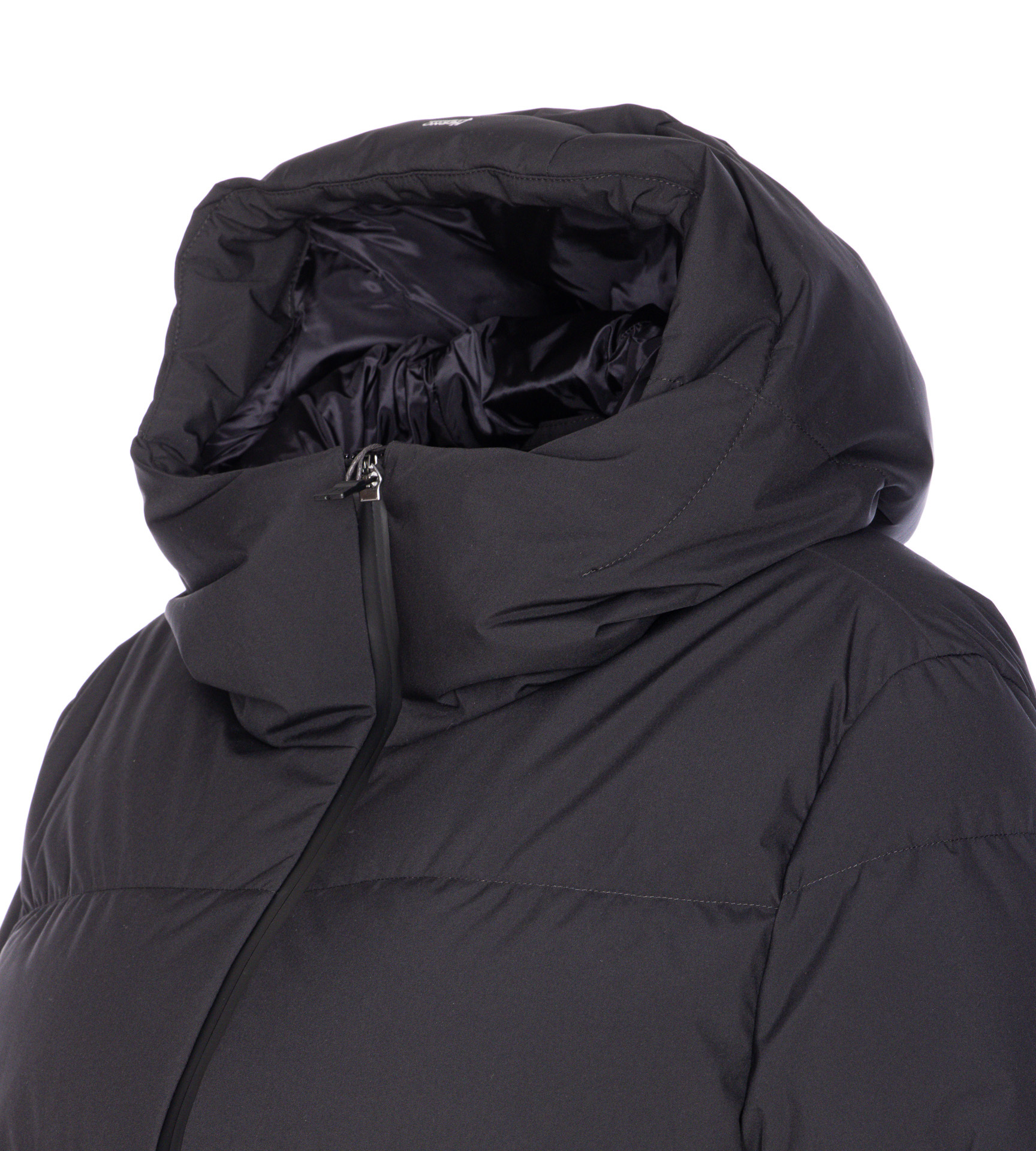 Herno Women Short 2 Layers Padded Down Jacket In Black