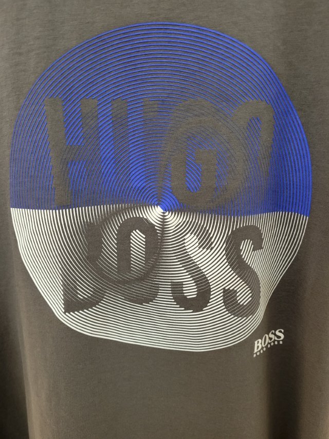 Hugo Boss Logo Printed T-shirt In Black