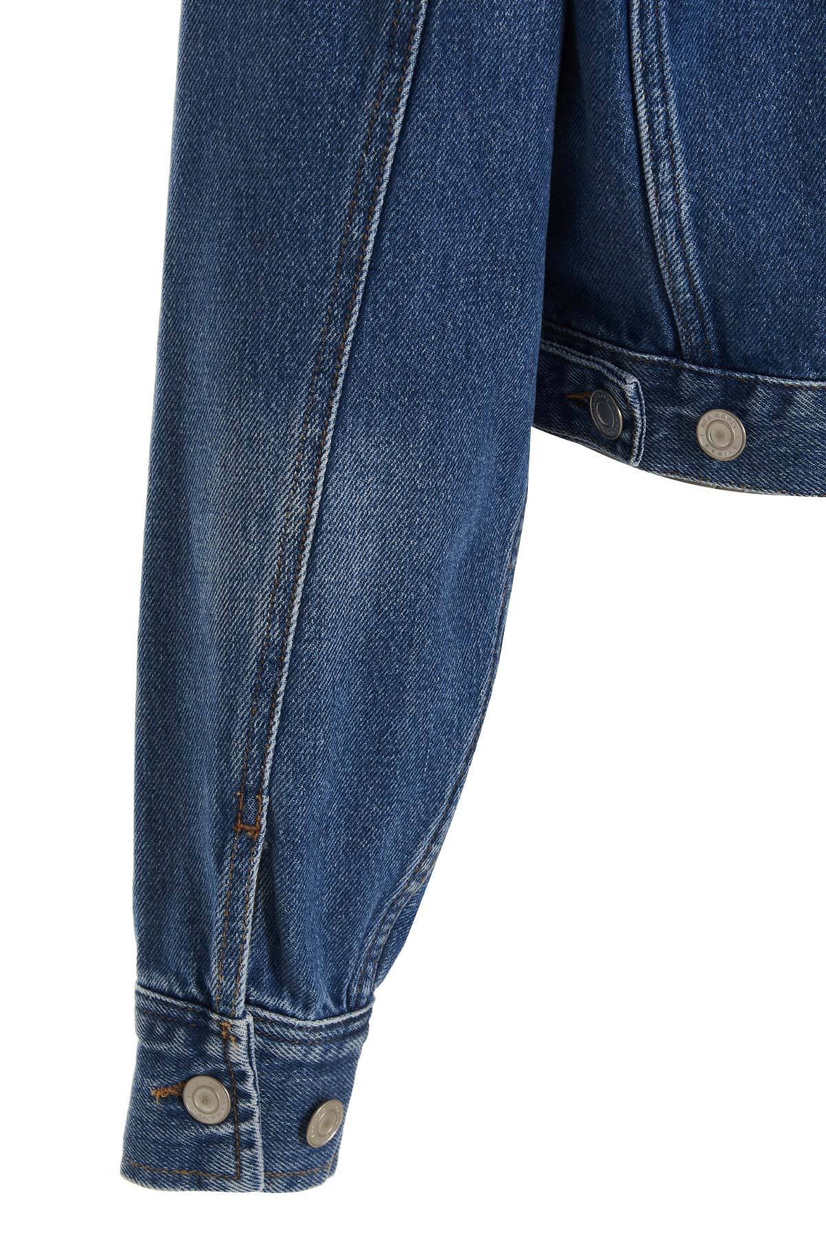 Isabel Marant Étoile Cropped Denim Jacket In Blue
