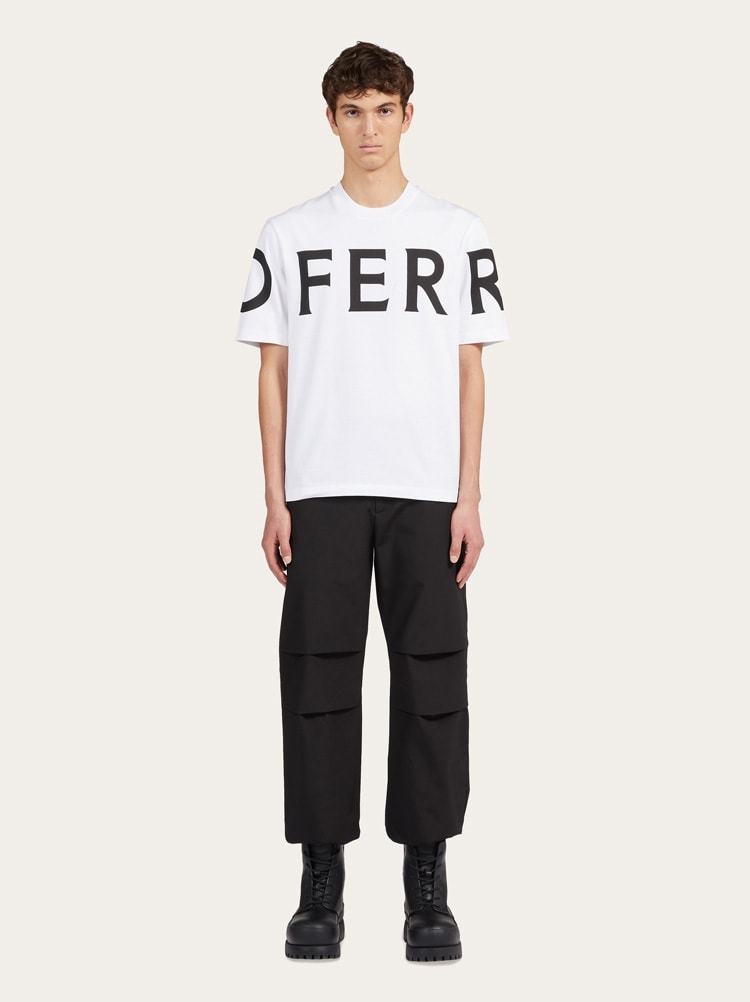 Ferragamo White Oversize Cotton T-shirt In White