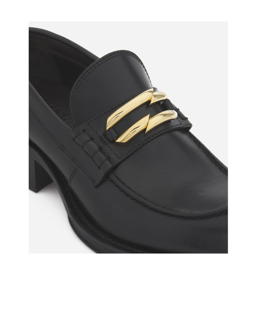 Lanvin Moccasters In Black