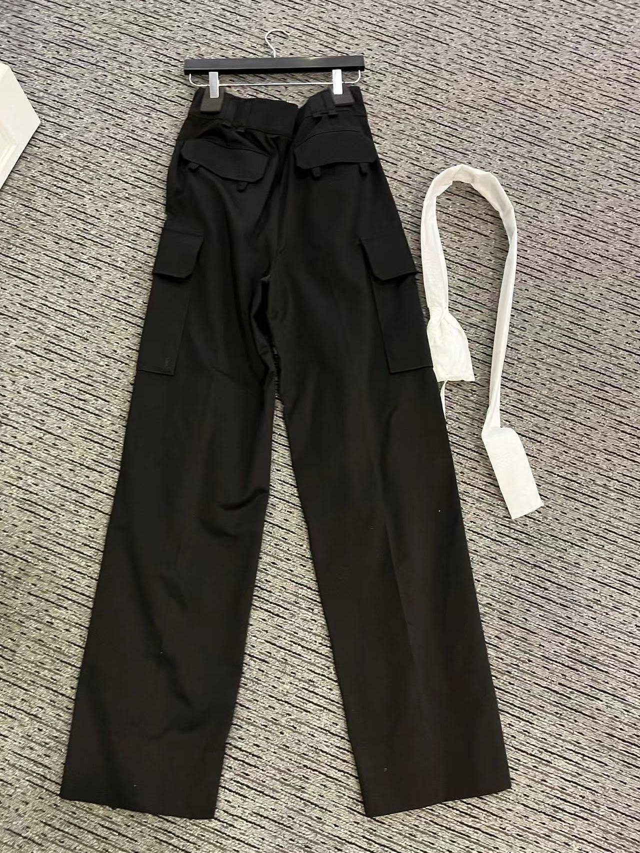 Saint Laurent Belt-loop Casual Pants In Black