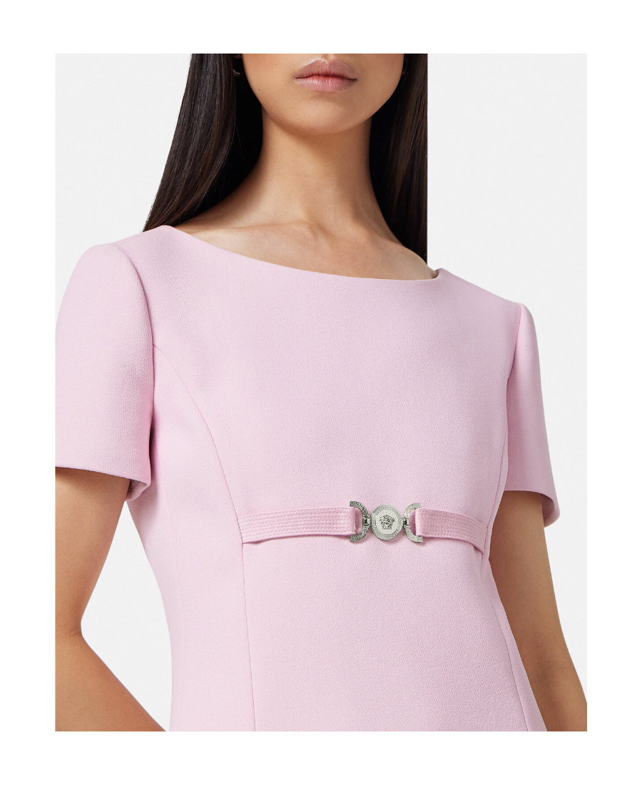 Versace Medusa 95 Dress In Pink Viscose Blend In Pink