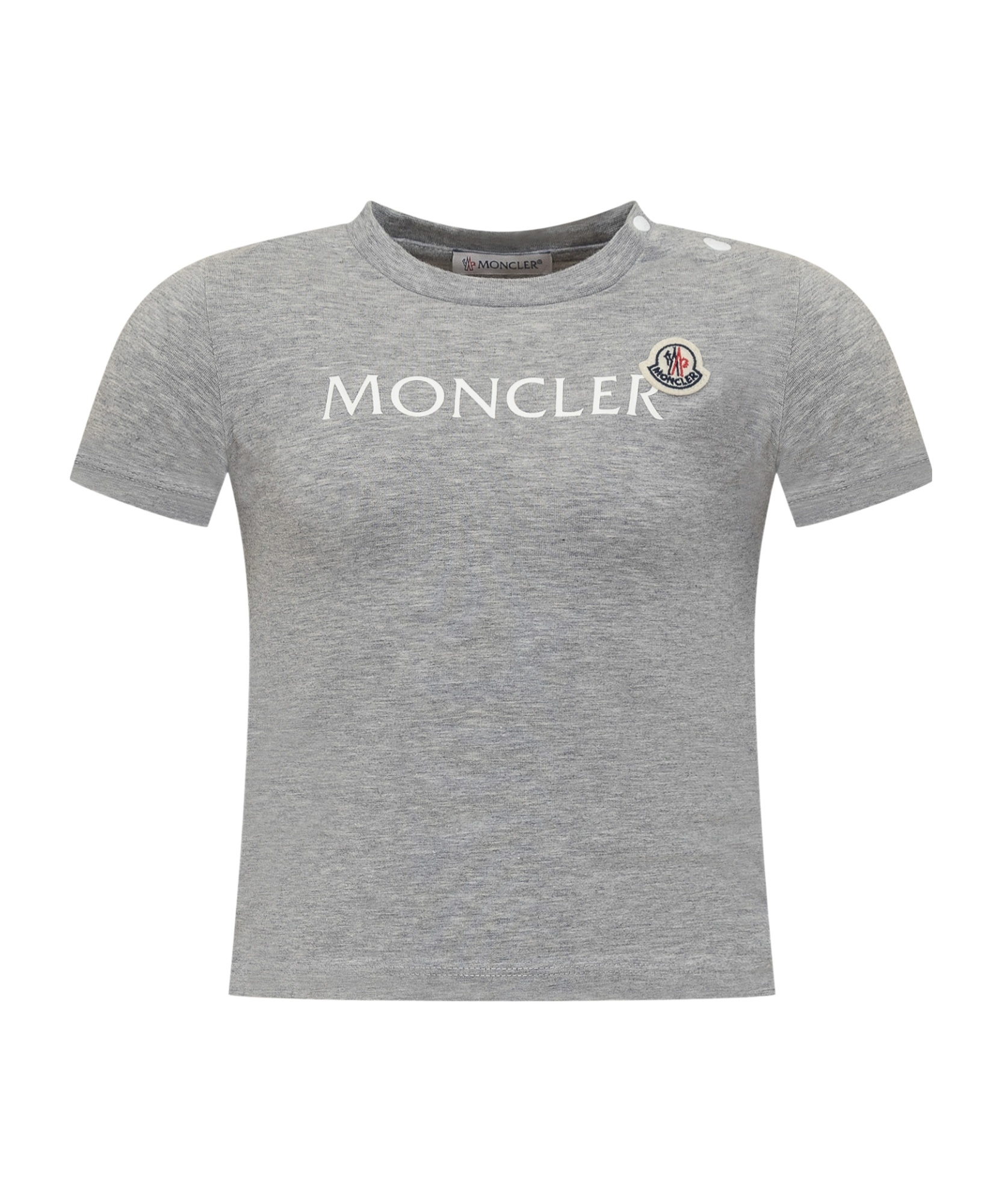 Moncler Short-sleeved T-shirt In Gray