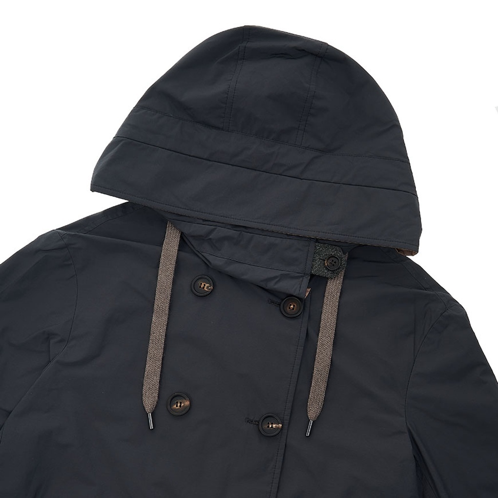 Brunello Cucinelli Long-sleeved Casual Jacket In Navy Blue