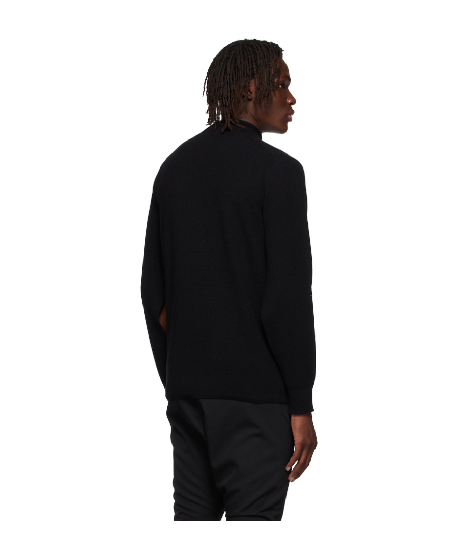 We11 Done Logo Sweater In Black