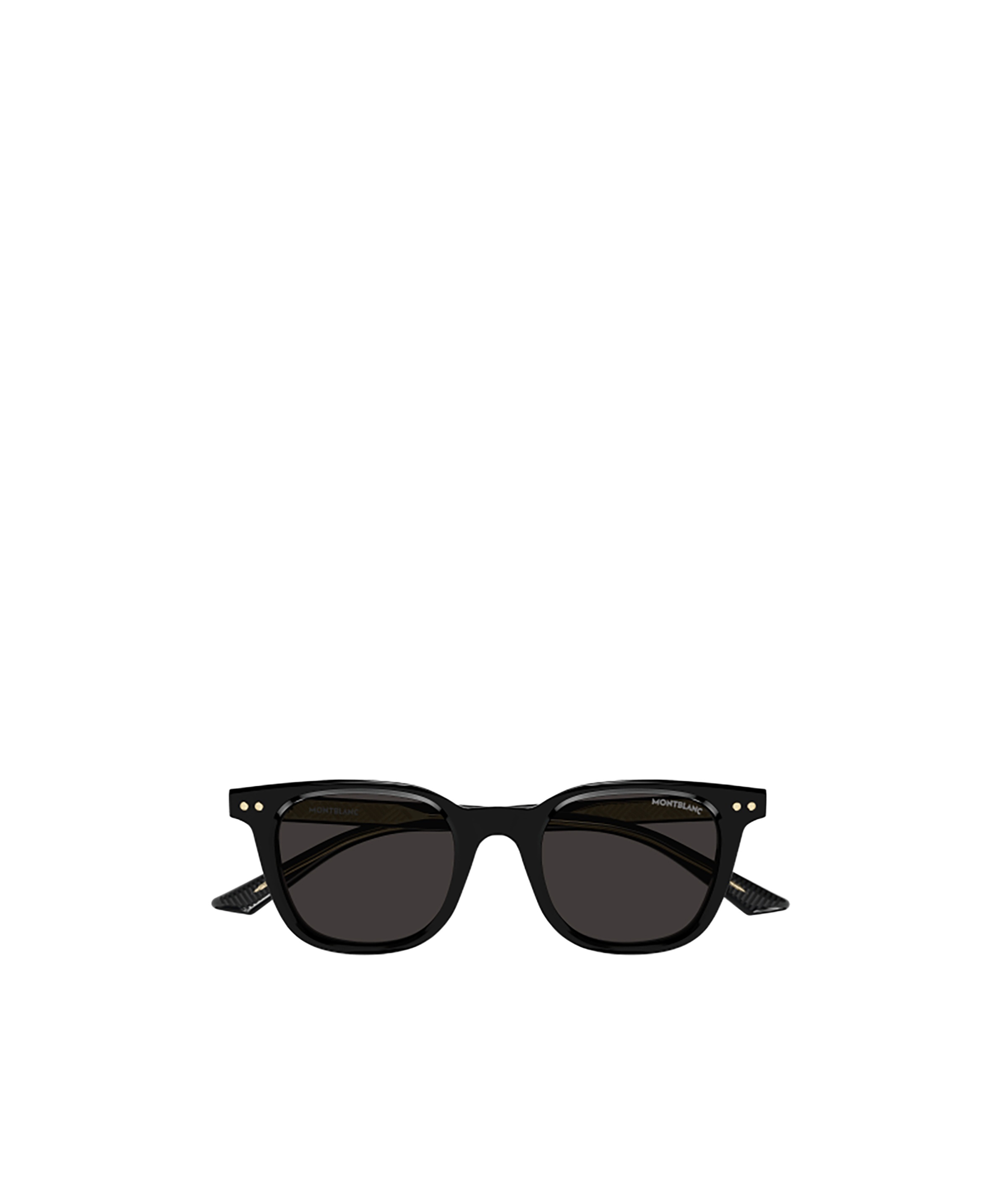 Montblanc Square-frame Sunglasses In Black
