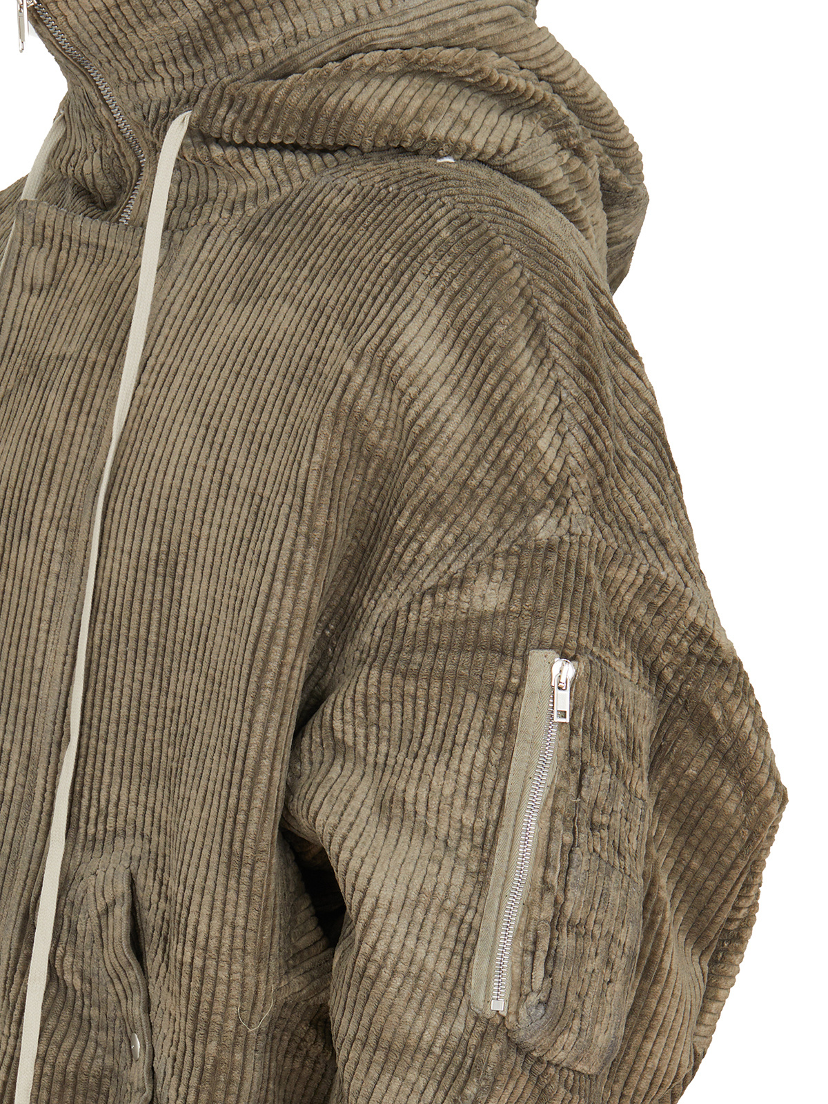 Rick Owens Drkshdw Long-sleeved Pilot Jacket In Brown
